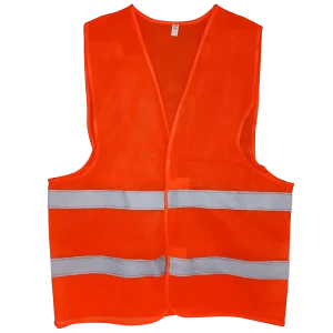 CHALECO VIAL VERDE Y ANARANJADO