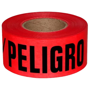 CINTA ROJA PELIGRO NO PASE 4″ X300 MTS