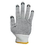 GUANTE CAROLINA BLANCO CON PUNTOS PVC