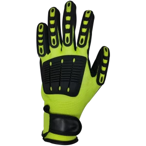 GUANTE CONTRA IMPACTO VERDE CON NEGRO