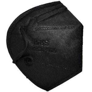MASCARILLA KN95 MARCA GUOYAN COLOR NEGRO (DETAL CAJA DE 20 UNID.)